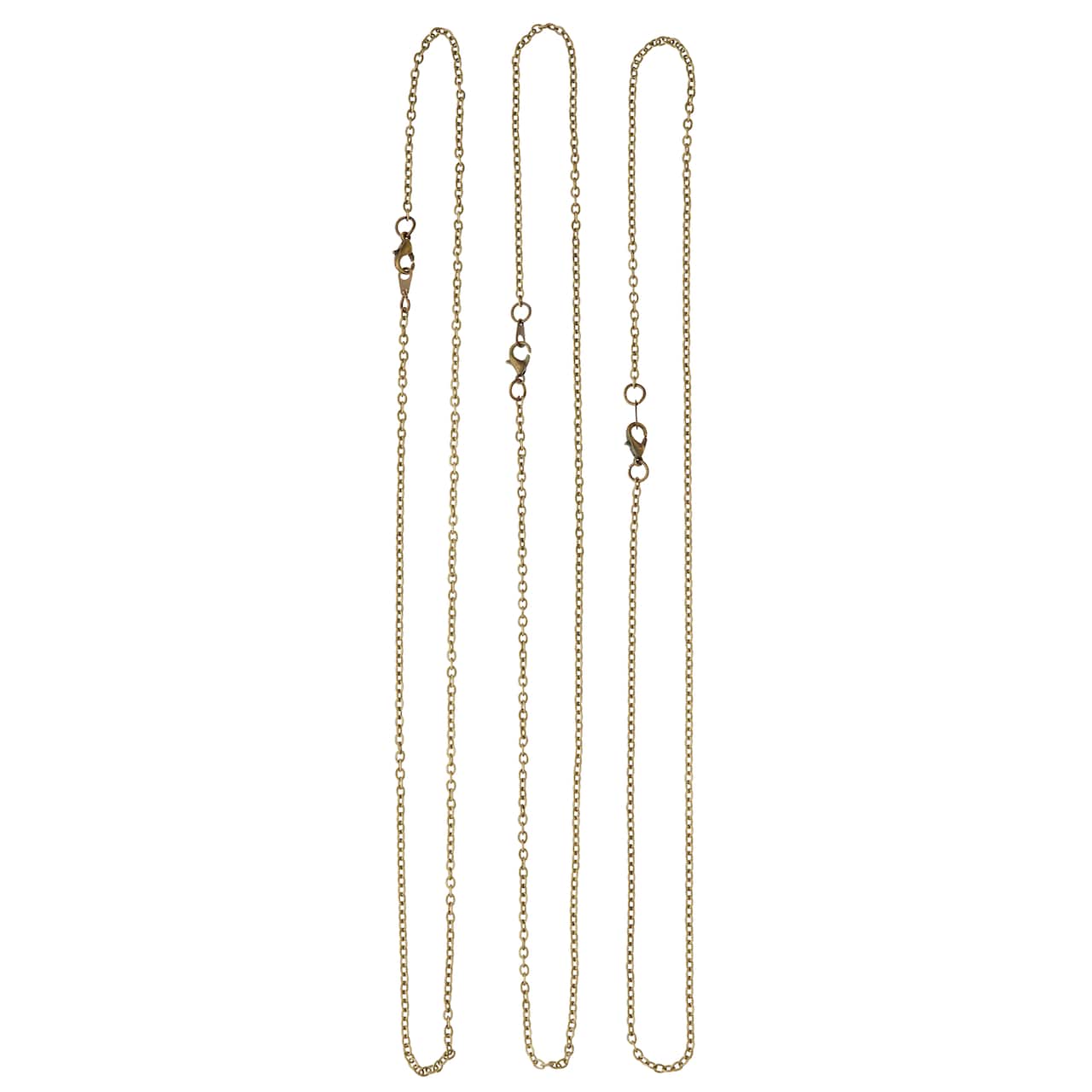 12 Packs: 3 ct. (36 total) 18" Antique Gold-Plated Chain by Bead Landing™